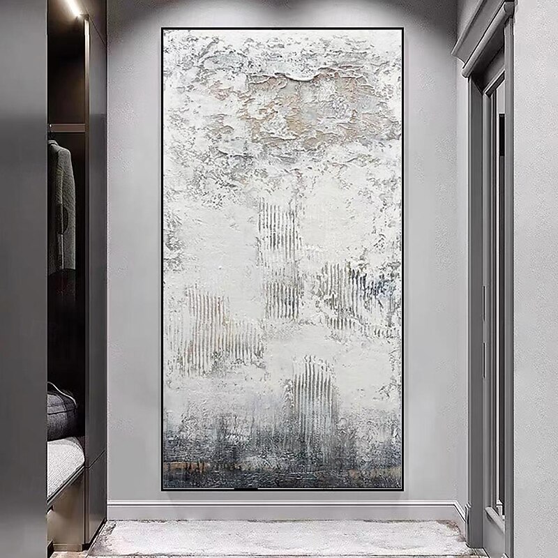 Mintura Handmade Thick Texture Oil Paintings On Canvas Wall Art Decoration Modern Abstract Pictures For Home Decor Rolled Frameless Unstretched Painting