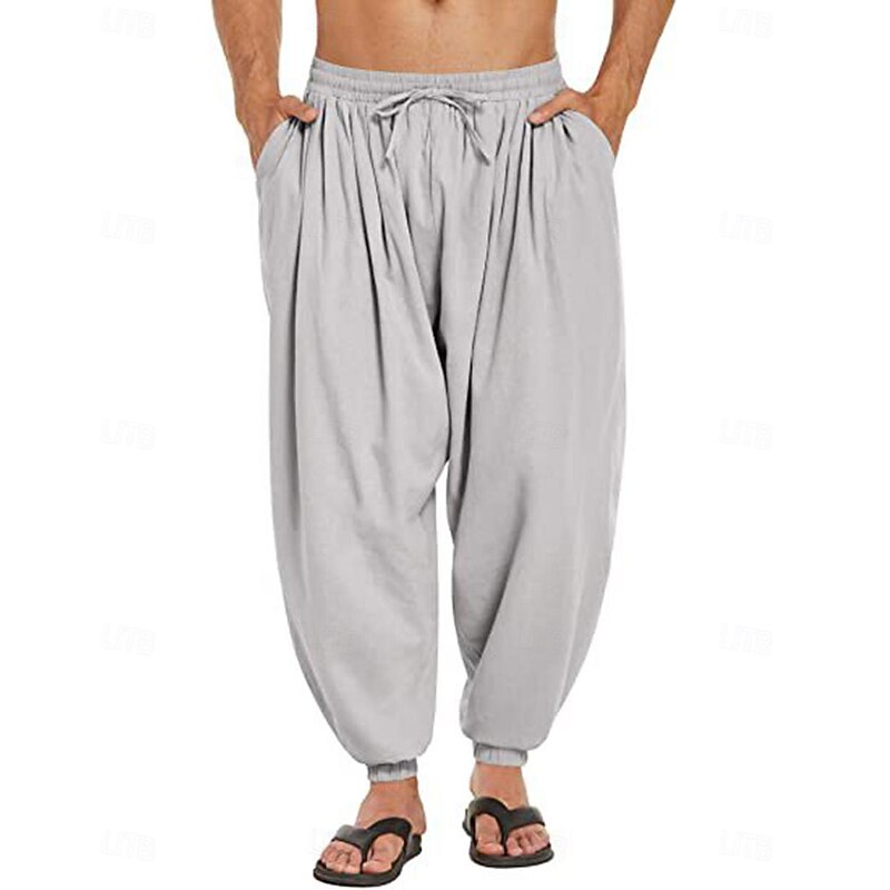 Retro Vintage Medieval 17th Century Masquerade Pirate Pants Outlander Ranger Solid Color Fancy Dress Men's Celtic Pirate Masquerade Party / Evening Adults' Pants