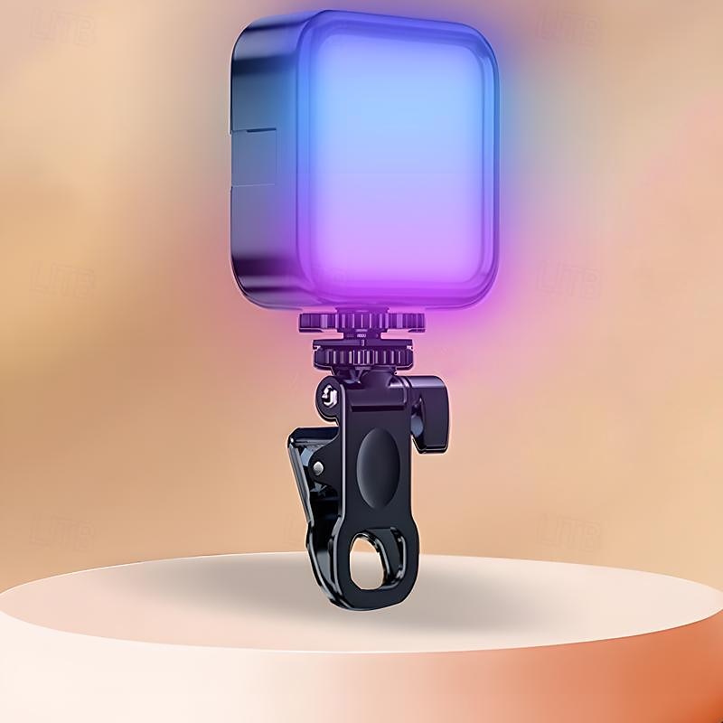 Selfie Light, Phone Light with 3 Lighting Modes/5 Brightness Levels, Portable Phone Ring Light for Makeup, Live Stream, Rechargeable Clip Video Light for iPad/Camera/Laptop2