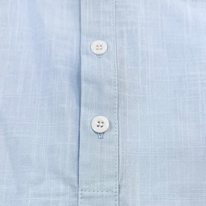 Men's Shirt Linen Shirt Chinese Collar Shirt Mandarin Collar Shirt Popover Shirt Casual Shirt Plain Vacation Street Black White Pink Army Green Short Sleeve Band Collar Summer Clothing Apparel3