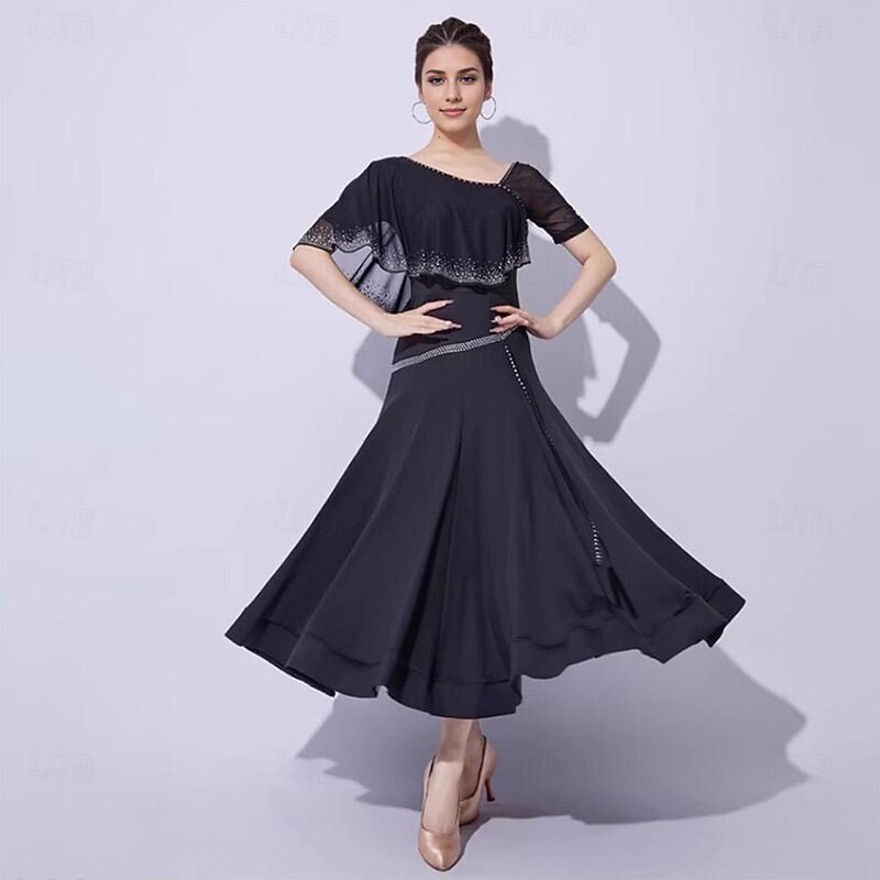 Ballroom Dance Competition Dress Women Modern Dance Costumes National Standard Dance Waltz Dress