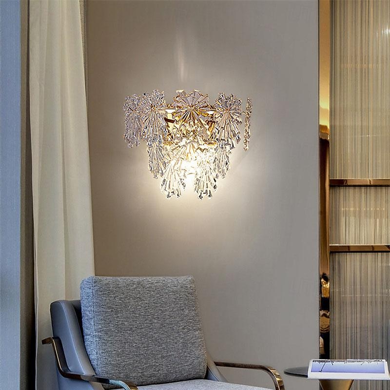 LED Indoor Wall Lights 3-Color Light Source 30cm 2-Light Vienna Full Spectrum Magnificence Modern Wall Light Sconces Metal  Glass E14 for Bedroom Bathroom Vanity Living Room Home Hallway Dining 85-265V2