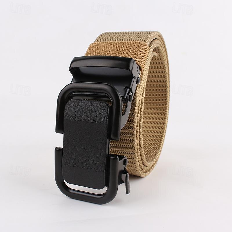 Men's Belt Waist Belt Black Navy Blue Nylon Alloy Durable Adjustable Plain Outdoor Daily4