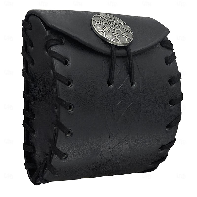 Punk & Gothic Medieval 17th Century Bag Belt Pouch Dice Bag Celtic Knight Elven Fancy Dress Men's Women's Unisex Celtic Viking Carnival Masquerade Halloween Masquerade Adults' Bag2