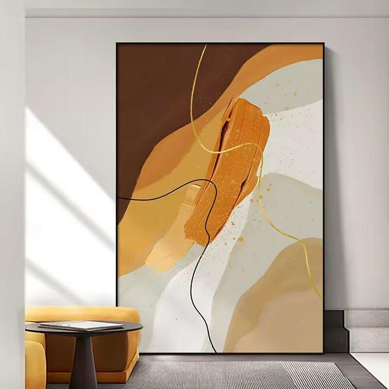 Handmade Oil Paintings Canvas Wall Art Decoration Wabi-Sabi Modern Simple Abstract for Home Decor Rolled Frameless Unstretched Painting4
