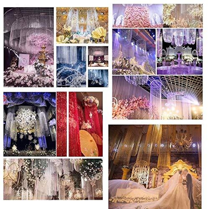 Home Decor Sequin Curtain for Doorway,Door String Curtains, 39x79 inch Hanging,Closet Bedroom Blind Living Room Divider,Window Wall Panel Fringe Backdrops Sheer no Beads Beaded Decorative Crystal2