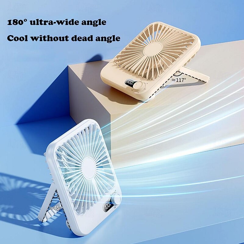 USB Desktop Fan - Ultra-Thin Portable Wind-Powered Charging, Summer Cooling Mini Fan, Portable Device, Super Quiet, Suitable for Home, Student Dorms, Bedside, Silent Ultra-Thin Desktop Fan2