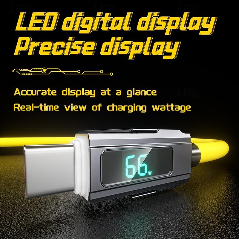 Digital Display Data Cable Typec 4-in-1 Silicone PD Fast Charging Cable a Drag 4 USB Android Phone Charging Cable4