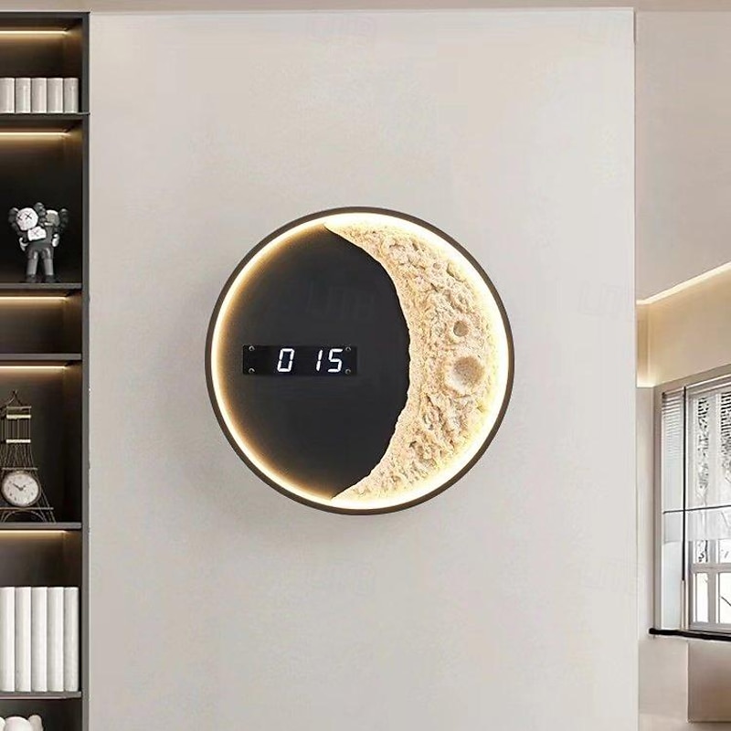 Wall Sconce Wall Clock  3 Color Wall Lamp LED Wall Lighting Fixture Wall Sconces Indoor Wall Wash Lights for Living Room Bedroom Hallway Decor 110-240V3