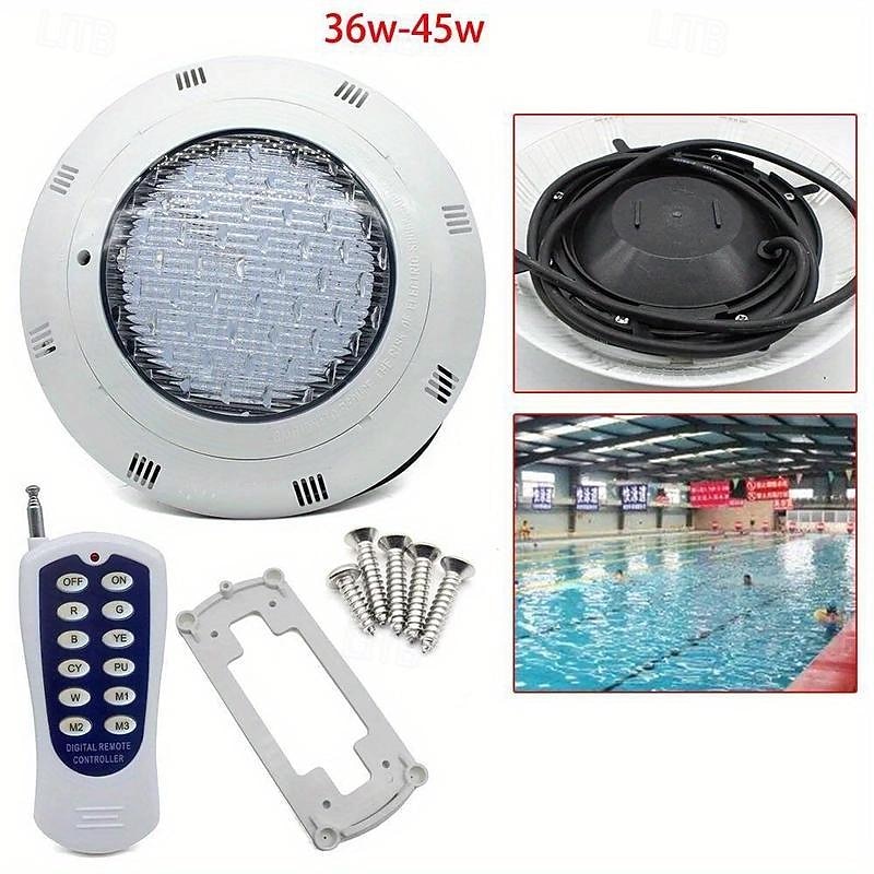 36W RGB LED Swimming Pool Light - Wireless Remote, Dazzling Underwater Ambiance, Premium Waterproof Seal, Full Spectrum Color Show4