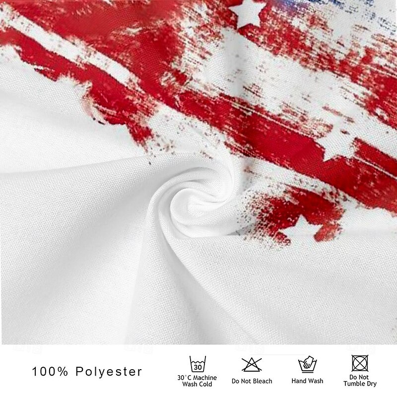 Men's Graphic Prints American Flag Shirt Western Shirt Cowboy Shirt Sleeveless Western Style Outdoor Daily Summer Spring Turndown Print White3