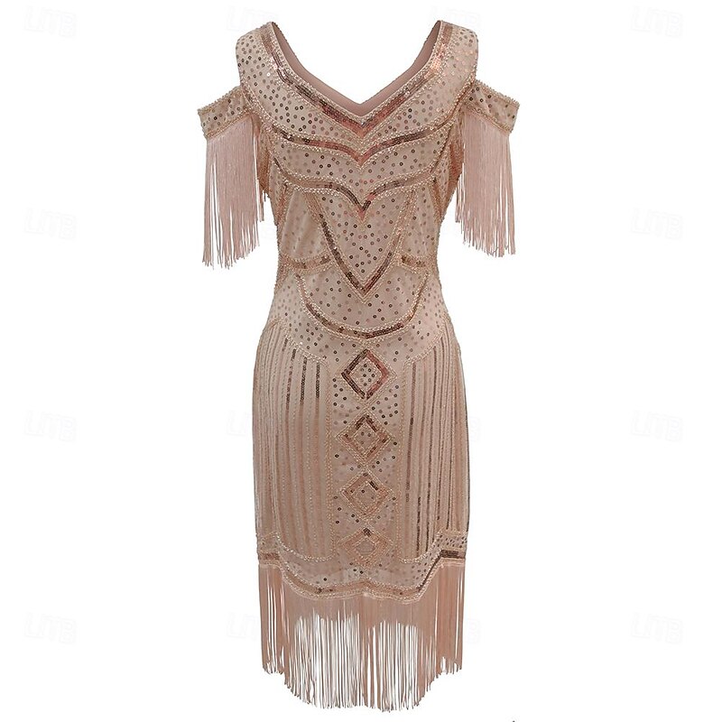 Ballroom Dance Dress Tassel Pure Color Splicing Women's Performance Training Sleeveless High Polyester3