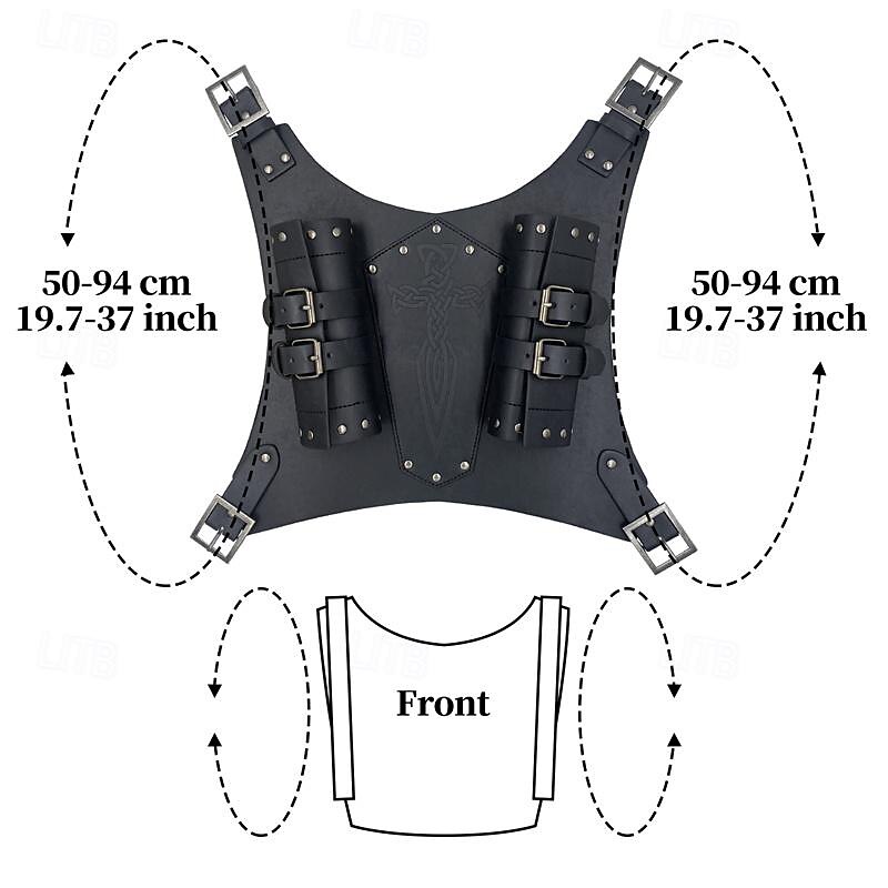 Punk & Gothic Medieval Renaissance Scabbard Sword Holder Sword Frog Viking Celtic Knight Fancy Dress Men's Women's Unisex Celtic Viking Carnival Masquerade Masquerade Renaissance Fair LARP Adults'4