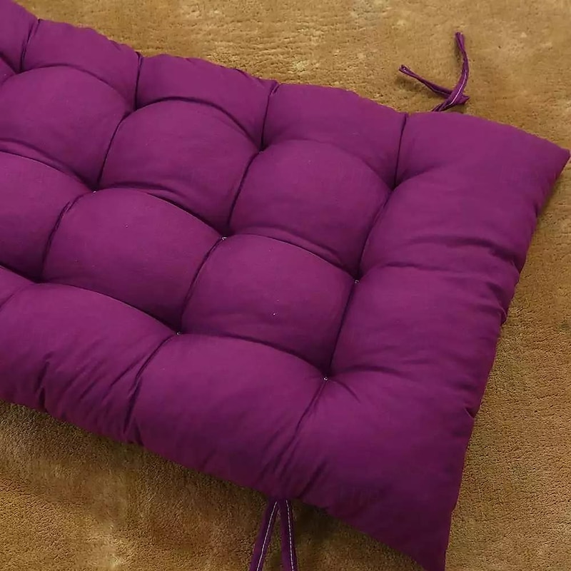 Lounge Chair Cushion Tufted Outdoor Rocking Seat Deck Chaise Pad Recliner Mat Recliner Cushion2