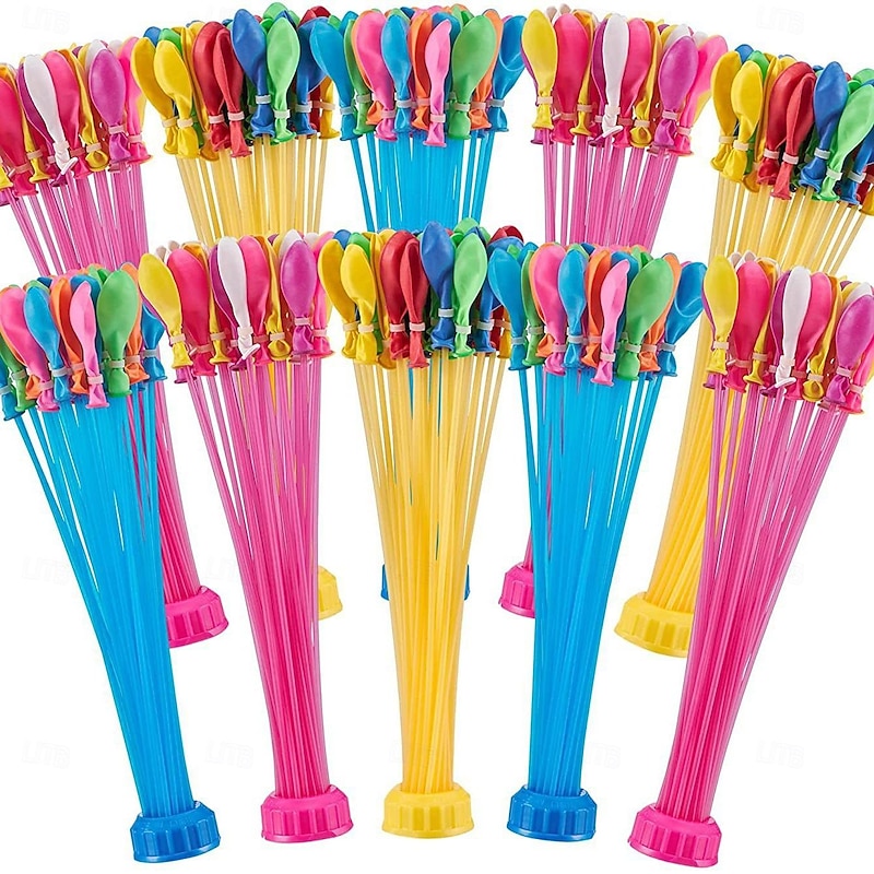 111 Pack Rapid-Filling Self-Sealing Water Balloons for Outdoor Family Friends Children Summer Fun2