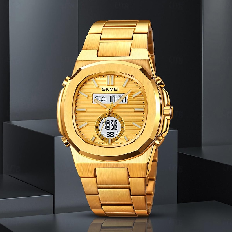 SKMEI Men Digital Watch Outdoor Sports Fashion Casual Luminous Stopwatch Alarm Clock Countdown Steel Watch2