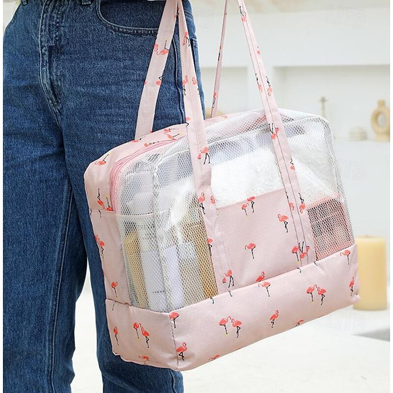 Waterproof Beach Swimming Gym Wet/Dry Separation Toiletry Bag, Shower Bath Clothing Bag for Dry and Wet Storage3