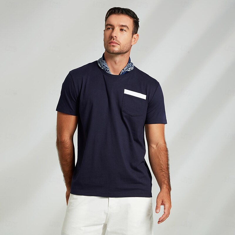 Men's 100% Cotton T shirt Graphic Fashion Outdoor Casual Tee Tee Top Street Casual Daily T shirt White Navy Blue Short Sleeve Crew Neck Shirt Spring & Summer Clothing Apparel2