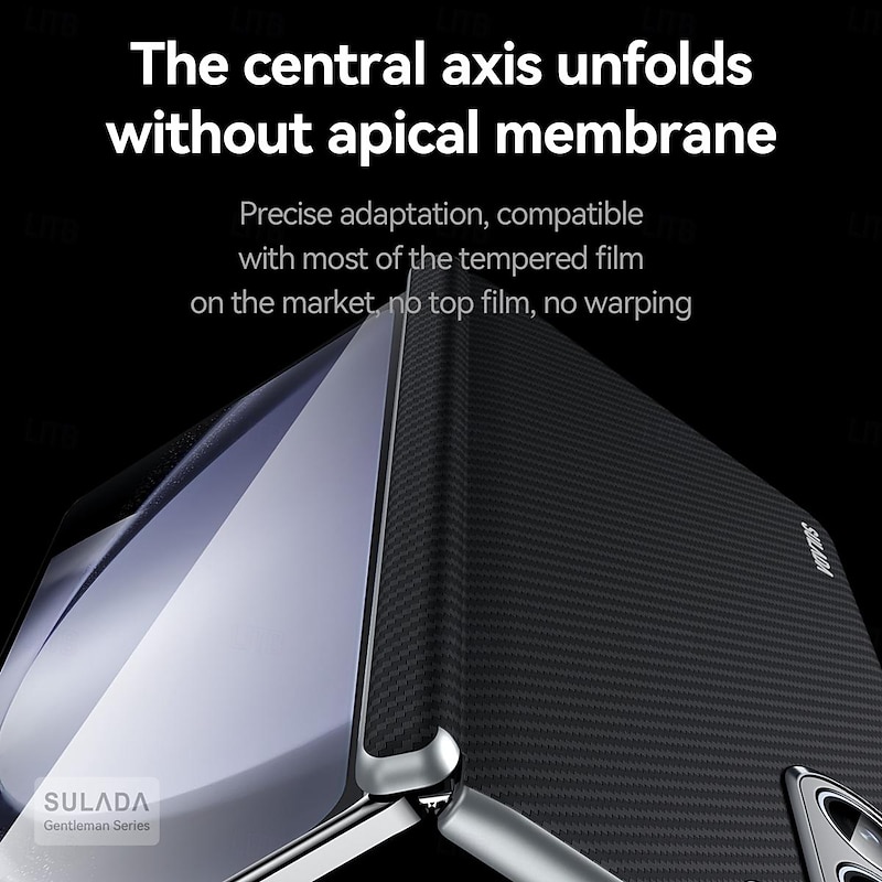 Phone Case For Samsung Galaxy Z Fold 5 Z Fold 4 Back Cover Magnetic Adsorption Support Wireless Charging Shockproof Retro PC4