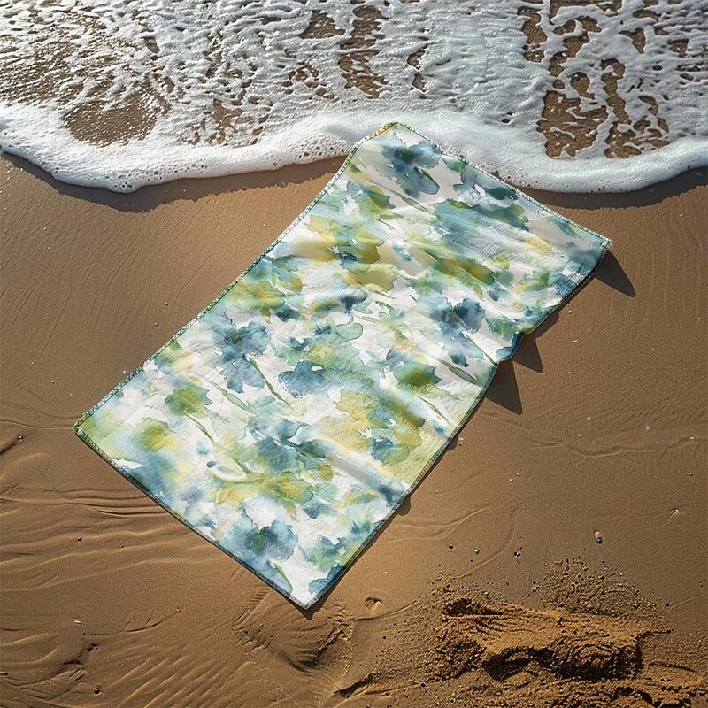 Colored Beach Towel 100% Micro Fiber Comfy Blankets Oversized Beach Towel, 35"x70", Large Swim Towel for Teens Adults, Quick-Dry, Absorbent, Soft, Versatile for Travel, Bath and Pool3