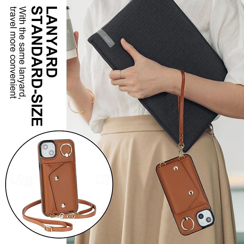 Phone Case For iPhone 17 Pro Max 17 Air 16 15 14 Pro Max Plus 13 12 11 Pro Max Mini Wallet Case Zipper with Lanyard with Wrist Strap Retro TPU PU Leather2