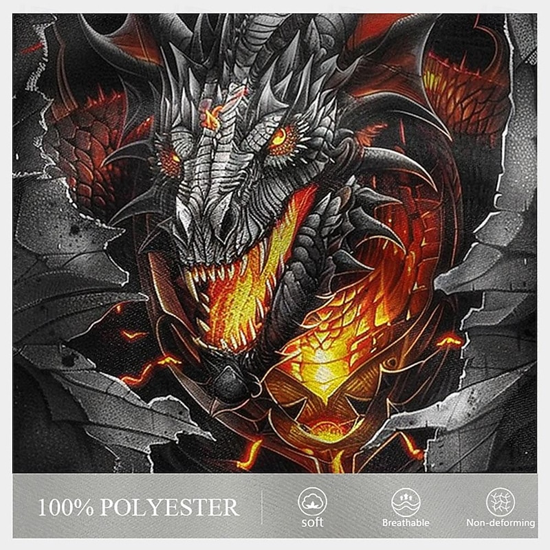 Men's Dragon Skeleton Sweat Pants Swim Shorts Board Shorts Mid Waist Vintage Designer Punk & Gothic Casual Holiday Club Designer Clothing Apparel3