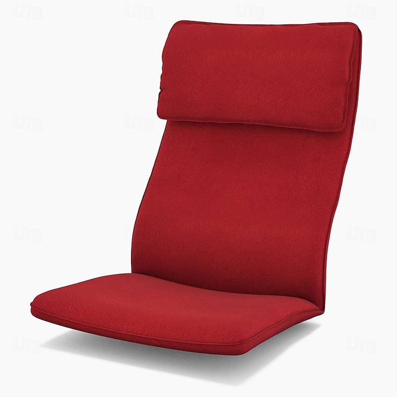 Velvet Chair Cushion Cover Solid Color with Pillowcase POcover LITB PRIME cover4