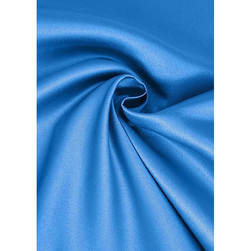 Two Piece Mermaid Mother of the Bride Dress Formal Wedding Guest Elegant Jewel Neck Tea Length Satin Half Sleeve with Buttons Race Day Dress4