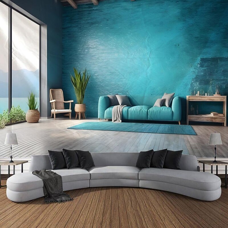 Nature Window View Hanging Tapestry Wall Art Large Tapestry Mural Decor Photograph Backdrop Blanket Curtain Home Bedroom Living Room Decoration2