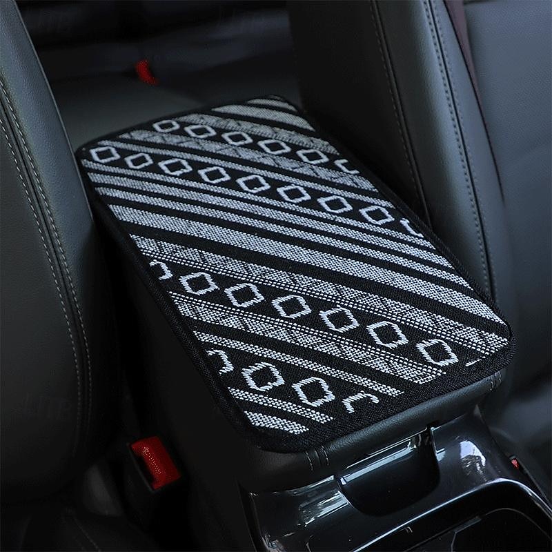 FYAUTOPER Four seasons universal armrest box cushion cloth art national air linen breathable non-slip central hand luggage cover4