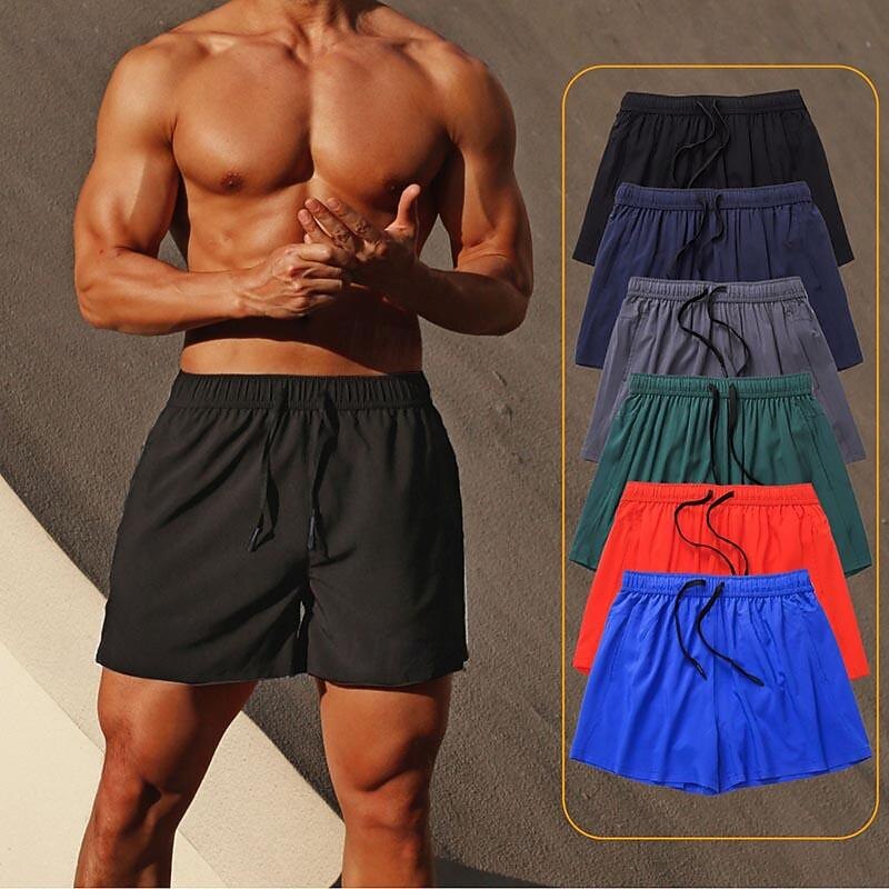Men's Running Shorts Gym Shorts Sweat Shorts Pocket Elastic Waistband Shorts Outdoor Sports & Outdoor Athletic Quick Dry Lightweight Soft Marathon Running Workout Tailored Fit Sportswear Activewear
