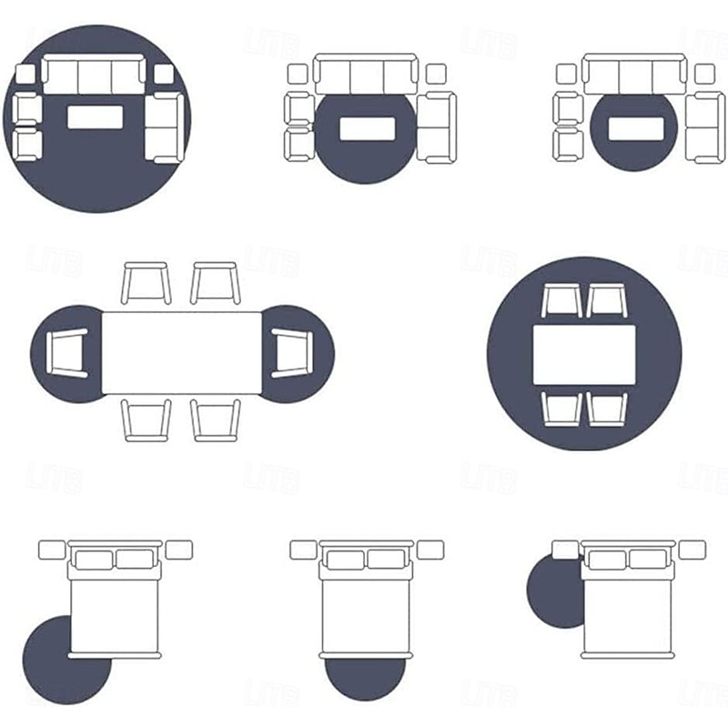 Christmas Decorations Round Area Rug  Washable Living Room Red Round Rug,Winter Soft Low Pile Bedroom Non-Slip Circular Mat,Moroccan Holiday Xmas Decor Floor Carpet for Bathroom Kitchen Dorm4