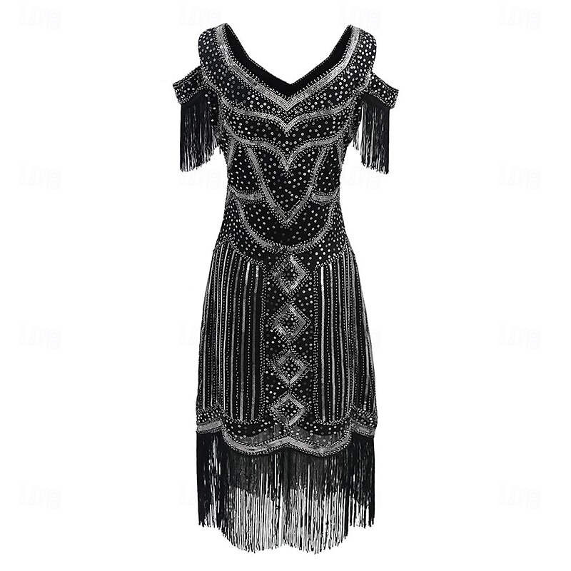 Ballroom Dance Dress Tassel Pure Color Splicing Women's Performance Training Sleeveless High Polyester4