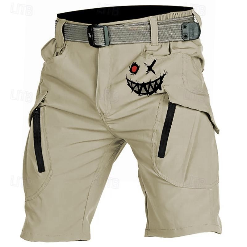 Men's Graphic Prints Cargo Shorts Mid Waist Sports Fashion Streetwear Sports Outdoor Casual Daily Drawstring Side Pockets Elastic Waist Designer Clothing Apparel3