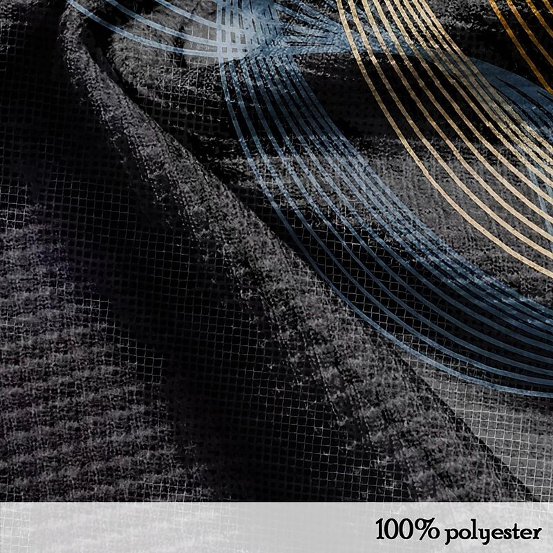 Men's Geometric Golf Shirt Short Sleeve Polo Shirts Collared Shirts Vacation Wear Formal Wear Festival Wear Buttons 3D Print Summer Spring Black3