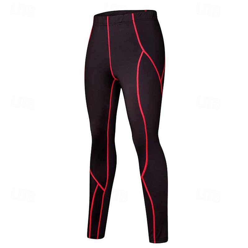 Men's Compression Pants Running Tights Leggings with Phone Pocket Base Layer Athletic Athleisure Summer Spandex 4 Way Stretch Breathable Quick Dry Sweat wicking Fitness Gym Workout Running Slim Fit4