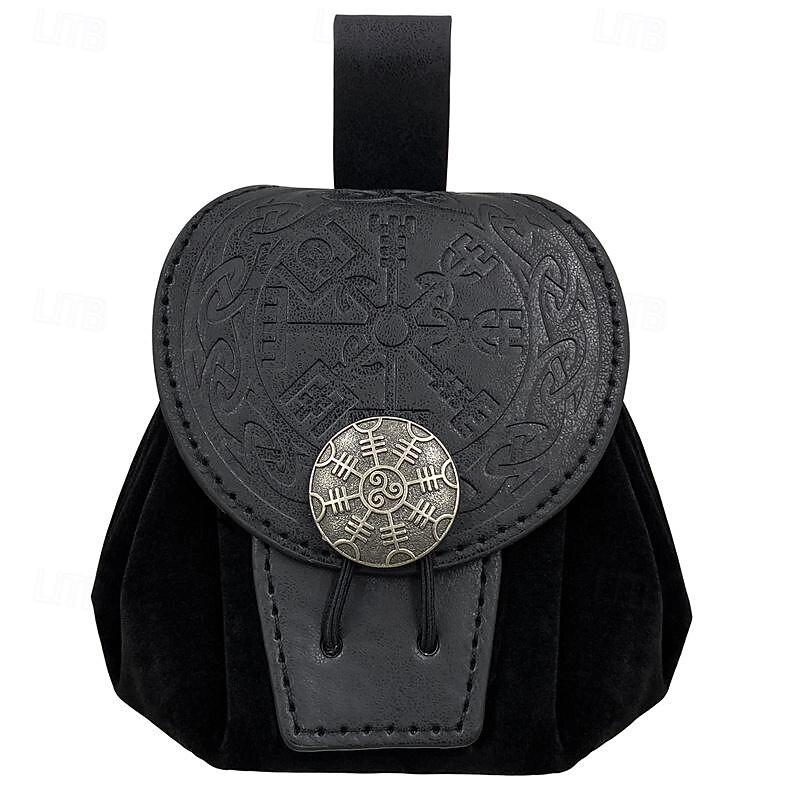 Retro Vintage Punk & Gothic Medieval Bag Belt Pouch Dice Bag Ranger Elven Fancy Dress Men's Women's Unisex Celtic Viking Fantasy Carnival Masquerade Stage Renaissance Fair LARP Adults' Bag