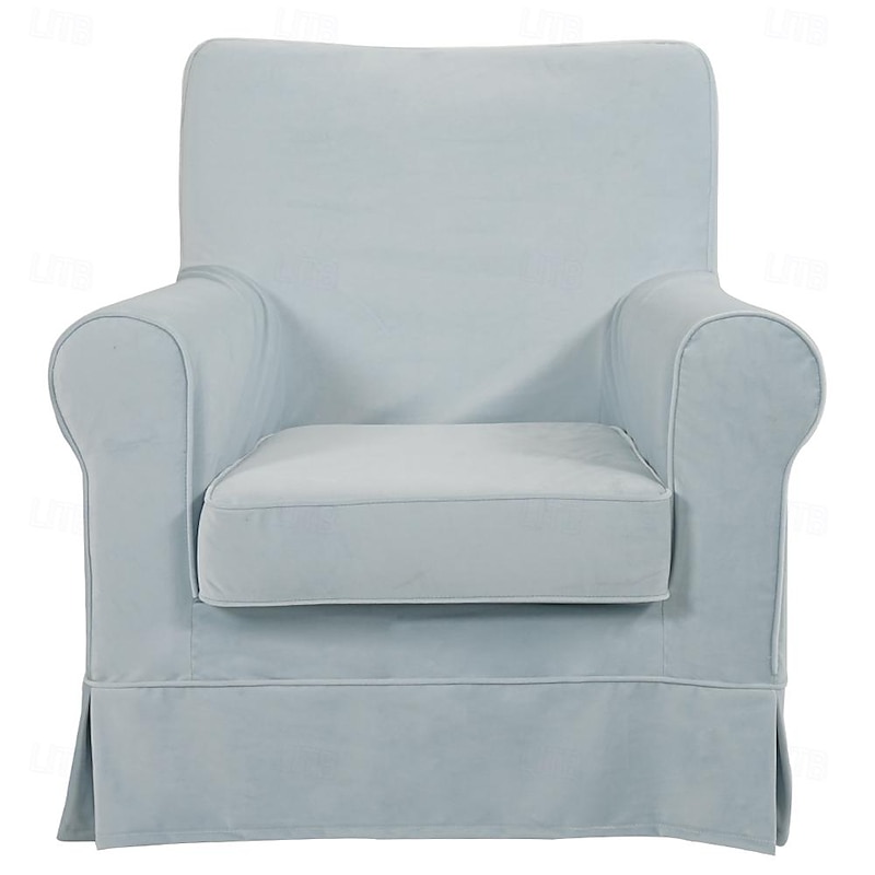 Velvet Armchair Sofa Cover Solid Color Quilted Velvet Slipcovers LITB PRIME cover Ektcover 10