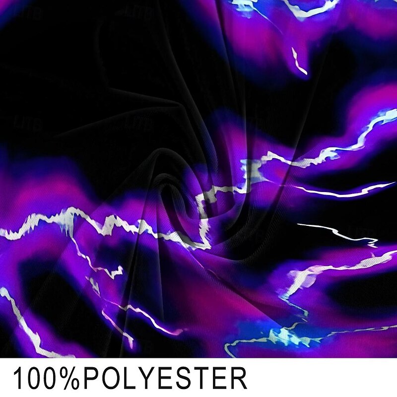 Men's Optical Illusion Lightning Swim Trunks Swim Shorts Board Shorts Mid Waist Fashion Designer Holiday Beach Swimming Pool Drawstring Pocket Elastic Waist Designer Clothing Apparel2