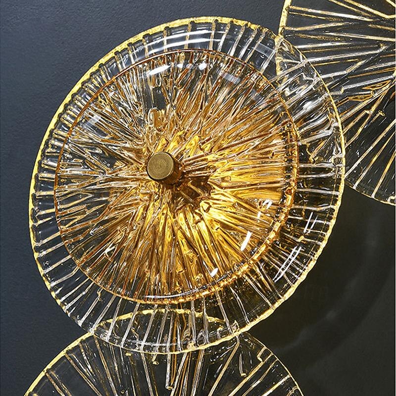 LED Indoor Wall Light 4/6-Lights Postmodern Luxury Clear Glass Wall Lamps for Living Room Bedroom Bedside Decoration Lighting Reading Lamp 110-240V4