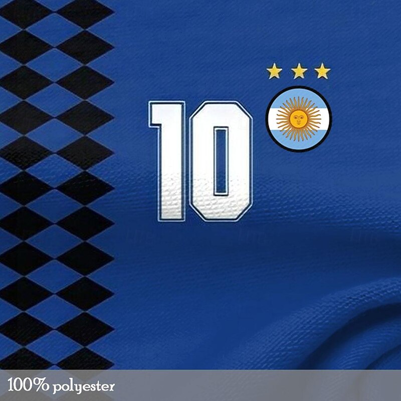 Men's Argentina T Shirt Short Sleeve T shirt 3D Print Crew Neck Shirt Outdoor Athleisure Blue Summer Spring Clothing Apparel S M L XL XXL XXXL3