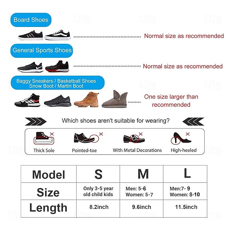 Waterproof Shoe Covers, Non-Slip Water Resistant Overshoes Silicone Rubber Rain Shoe Cover Protectors for Kids, Men, Women2
