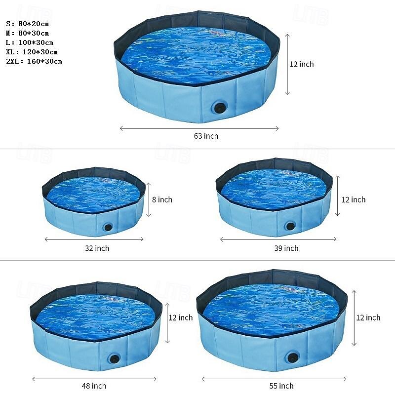 Dog Cat Wireless Fence Playpen Pet Gate Portable Foldable Lightweight Free Standing Plastic S M L Blue 1 PC3