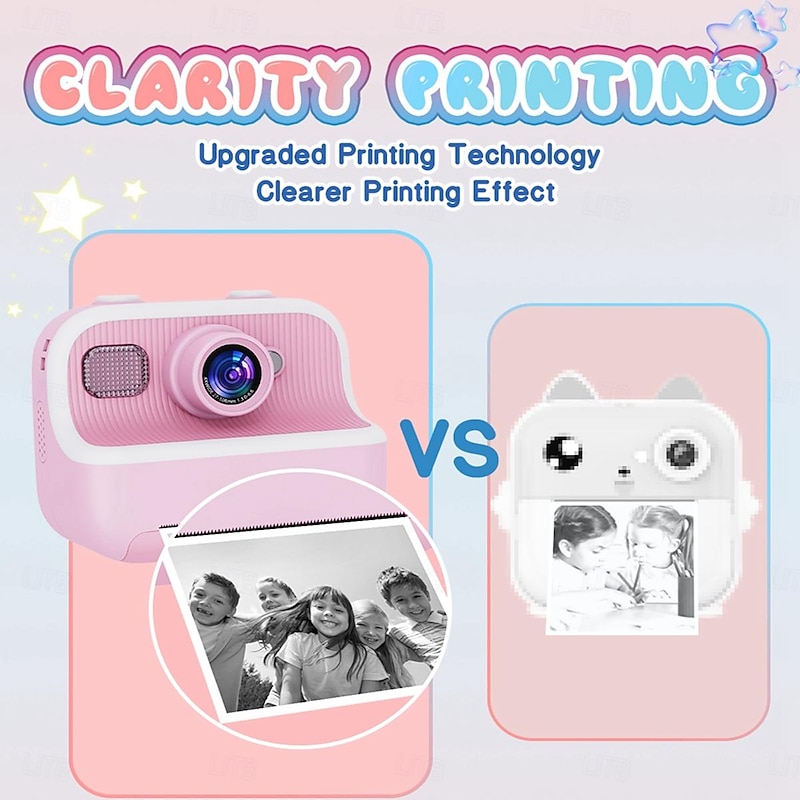 The new 's camera Polaroid camera takes photos records videos and prints immediately. The camera has high-definition pixels4