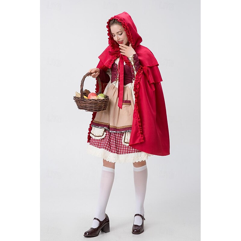 Movie / TV Theme Costumes Little Red Riding Hood Halloween Dress Cosplay Costume Carnival Costume Movie / TV Theme Costumes Cosplay Lolita Adults' Women's Christmas Masquerade Mardi Gras Party2