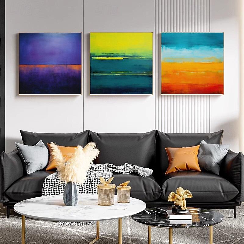 Famous Hand-painted Mark Rothko orange purple art Handmade on canvas expressionism painting large abstract wall art for home framed and ready to hang3