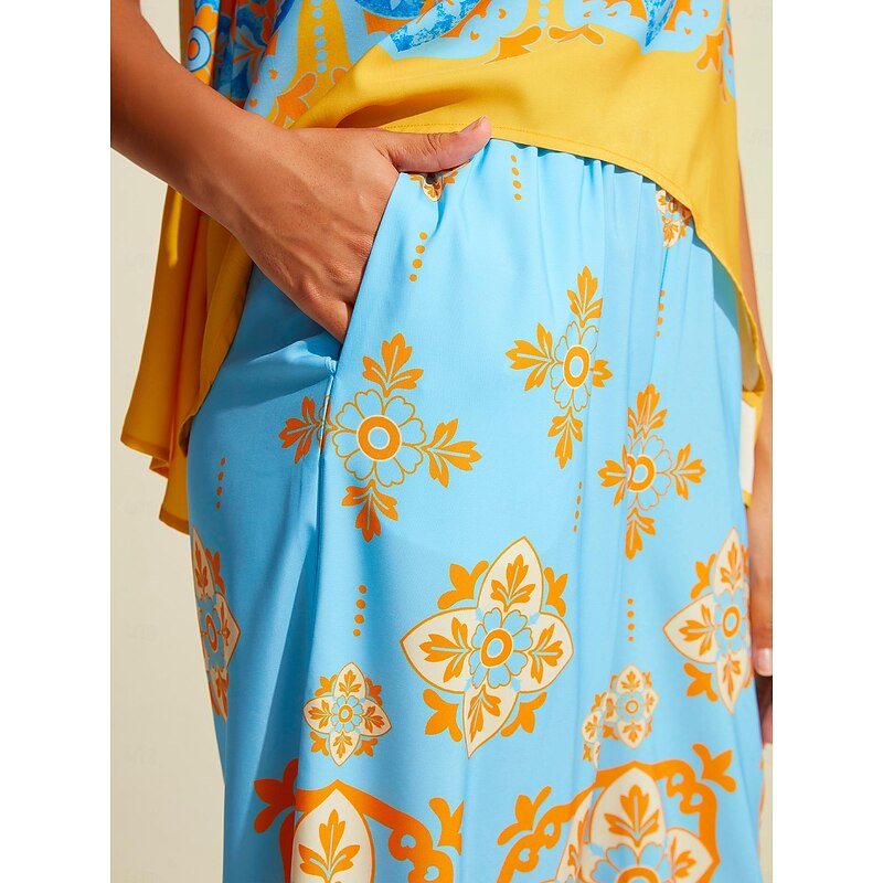 Satin Bohemia Wide Leg Pocket Pants4