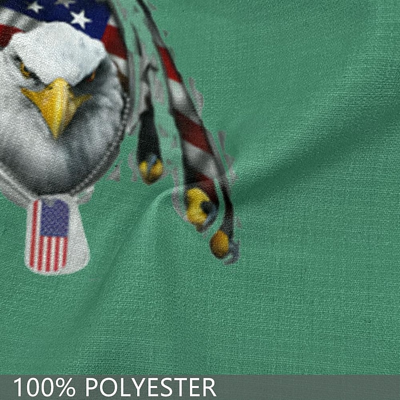 Men's Flag Letter Eagle Shorts Mid Waist Vacation Fashion Streetwear Outdoor Casual Holiday Drawstring Side Pockets Designer Clothing Apparel3