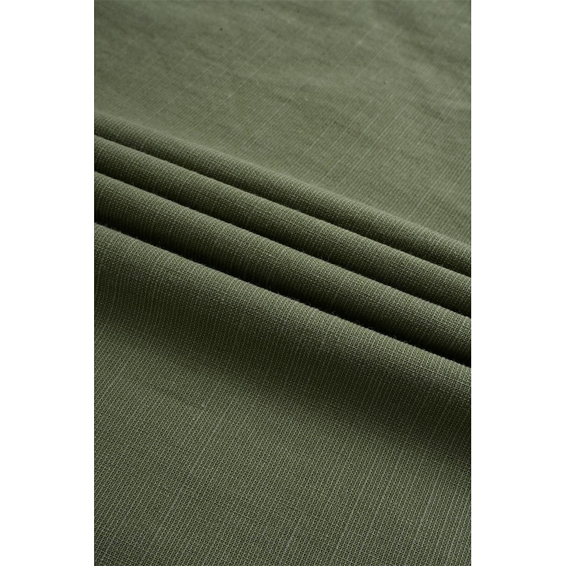 Men's Shirt Linen Shirt Summer Shirt Beach Wear Solid Color Street Hawaiian ArmyGreen Black White Orange Long Sleeve Collar Clothing Apparel3