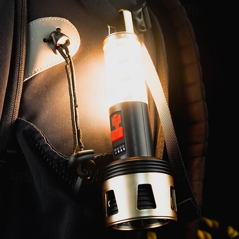 1pc Portable LED Camping Light, Ultra Bright Outdoor Flashlight Self-Defense for Hiking, Path, Indoor and Outdoor Use3